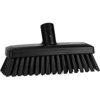 Compact Wall/Deck Broom, Stiff Bristles, 8-9/10", Polyester/Polypropylene, Black Kelford