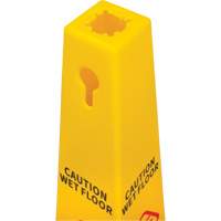 Wet Floor Safety Cone, Bilingual with Pictogram Kelford