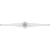 Table & Floor Scraper, White, 9-3/5" W x 1-1/5" L Kelford