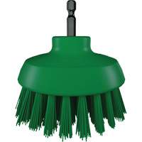 Brosse ronde HyDrive pour perceuse, Soies Tr&egrave;s ferme, Longueur de 3-1/10", Vert Kelford