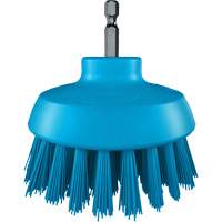 Brosse ronde HyDrive pour perceuse, Soies Tr&egrave;s ferme, Longueur de 3-1/10", Bleu Kelford
