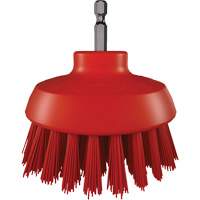 Brosse ronde HyDrive pour perceuse, Soies Tr&egrave;s ferme, Longueur de 3-1/10", Rouge Kelford