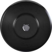 Brosse ronde HyDrive pour perceuse, Soies Tr&egrave;s ferme, Longueur de 3-1/10", Noir Kelford