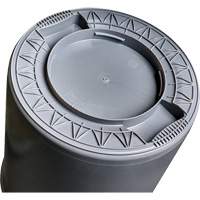 Grey Titan Garbage Container, Plastic, 20 US gal. Kelford