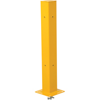 Tubular Post for Guard Rail, 5" W x 42" H, Yellow KA099 | Kelford