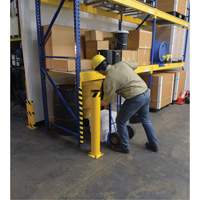 Borne, Acier, 42" h x 5-1/2" la, Jaune Kelford