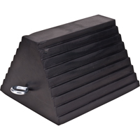 Wheel Chock, 9" x 8" x 6", Black Kelford