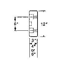 Butoirs de quai en caoutchouc moul&eacute;s, Caoutchouc, 30" la x 4" p x 10" h Kelford