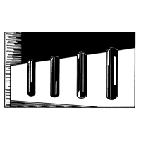 Extruded Rubber Dock Fenders, Rubber, 4-1/2" W x 12" L x 3-3/4" D Kelford