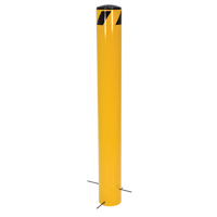 Pour-In-Place Bollards, Steel, 36-1/2" H x 5-9/16" W, Yellow Kelford