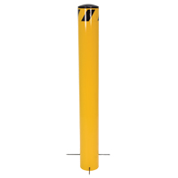 Pour-In-Place Bollards, Steel, 36-1/2" H x 5-9/16" W, Yellow Kelford