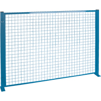 Protecteurs de p&eacute;rim&egrave;tre - Style treillis m&eacute;tallique, 4' h x 8' la, Bleu Kelford