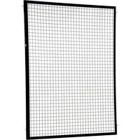 Adjustable Perimeter Guard Panel, 6' H x 5' W, Black Kelford