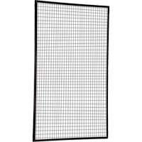 Adjustable Perimeter Guard Panel, 8' H x 5' W, Black Kelford