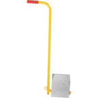 Aluminum Wheel Chock With Handle, 7" W x 11-7/8" D x 7-11/16" H Kelford