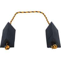 Cale de roue d'avion de transporteur a&eacute;rien, 5" x 10" x 4-1/2", Noir Kelford