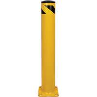 Safety Bollard, Steel, 36" H x 5-1/2" W, Yellow Kelford