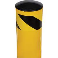 Safety Bollard, Steel, 36" H x 5-1/2" W, Yellow Kelford