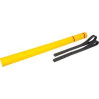 Capuchon en poly&eacute;thyl&egrave;ne pour borne de protection, 4-1/2" dia. x 64" l, Rouge/Jaune Kelford