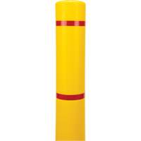 Capuchon en poly&eacute;thyl&egrave;ne pour borne de protection, 4-1/2" dia. x 64" l, Rouge/Jaune Kelford