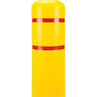 Polyethylene Bollard Cover, 6-5/8" Dia. x 60" L, Red/Yellow Kelford