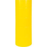 Polyethylene Bollard Cover, 6-5/8" Dia. x 60" L, Red/Yellow Kelford