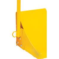 Ice Chock with Ergonomic Handle, Steel, Yellow, 8-1/16" W x 10-5/8" D x 8-13/16" H Kelford
