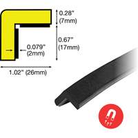 Butoir de protection de coin aimant&eacute; mod&egrave;le E 1M Kelford