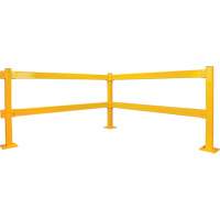 Garde-corps Lift-Out, Acier, 3' lo x 4" h, Jaune s&eacute;curit&eacute; OSHA Kelford