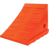 35 Ton General Purpose Wheel Chock, Urethane, Orange Kelford