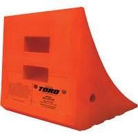 70 Ton Large Equipment Wheel Chock, Urethane, Orange Kelford