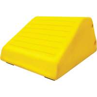 255 Ton Large Equipment Wheel Chock with Handle & Hole, Urethane, Yellow Kelford