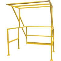Mezzanine Safety Gate, 70" L x 77" H, 78" Raised, Yellow Kelford