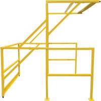Mezzanine Safety Gate, 70" L x 77" H, 78" Raised, Yellow Kelford
