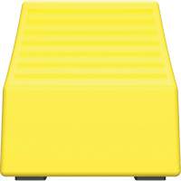 Cale de roue ultra-robuste pour l'exploitation mini&egrave;re Checkers Safety sans support, PEHD, Jaune, 14-1/2" la x 17-1/2" p x 16" h Kelford