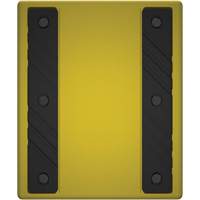 Cale de roue ultra-robuste pour l'exploitation mini&egrave;re Checkers Safety sans support, PEHD, Jaune, 14-1/2" la x 17-1/2" p x 16" h Kelford