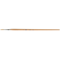 Pinceau de forme ronde en soies blanches pures pour marquage, Largeur de la brosse de 5/32", Soie blanche, Manche &agrave; Bois Kelford