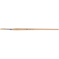 Pure White Bristle Round Marking Paint Brush, 1/4" Brush Width, White China, Wood Handle KP193 | Kelford