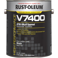 High-Performance V7400 System 340 VOC DTM Alkyd Enamel, Black, High-Gloss, Gallon Kelford