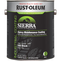 Sierra S60 Water-Based Epoxy Maintenance Coating Part 2 Base, Gallon, Black Kelford