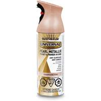 Universal&reg; Pearl Paint & Primer In One Spray Paint, Champagne Pink, Metallic, Aerosol Can Kelford