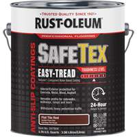 SafeTex&reg; Easy-Tread Acrylic Coating, 1 gal., Water-Based, Flat/Textured, Red Kelford