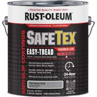 SafeTex&reg; Easy-Tread Acrylic Coating, 1 gal., Water-Based, Flat/Textured, Grey Kelford