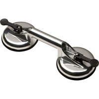 Manually Operated Hand Vacuum Cups - Double Handcup, 66 lbs. Capacity, 4-5/8", Lever, 13" Handle Length Kelford