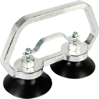 Vacuum Cups - Heavy-Duty Double Cup, 30 lbs. Capacity, 3", Pull-bar, 7" Handle Length Kelford