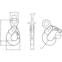 Alloy Steel Eye-Type Self-Locking Hooks Kelford