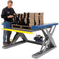 Hydraulic Floor-Height Scissor Lift Tables, Steel, 2000 lbs. Capacity LT586 | Kelford