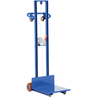 Platform Lift Stacker, Hand Winch Operated, 400 lbs. Capacity, 58" Max Lift LU506 | Kelford