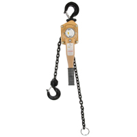 Heavy Duty Gold Series Lever Chain Hoist, 5' Lift, 6000 lbs. (3 tons) Capacity, Alloy Steel Chain Kelford
