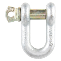 Screw Pin Chain Shackle, 3/8", Screw Pin, Hot Dip Galvanized Kelford